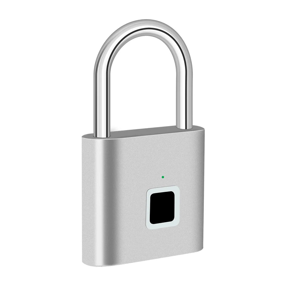 Cadeado Biométrico KERUI com Impressão Digital, USB, À Prova D’água e Antifurto
