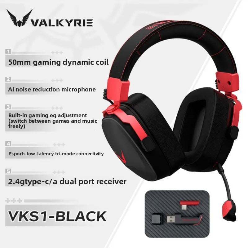Headset Gamer VALKYRIE VK S1 Sem Fio RGB