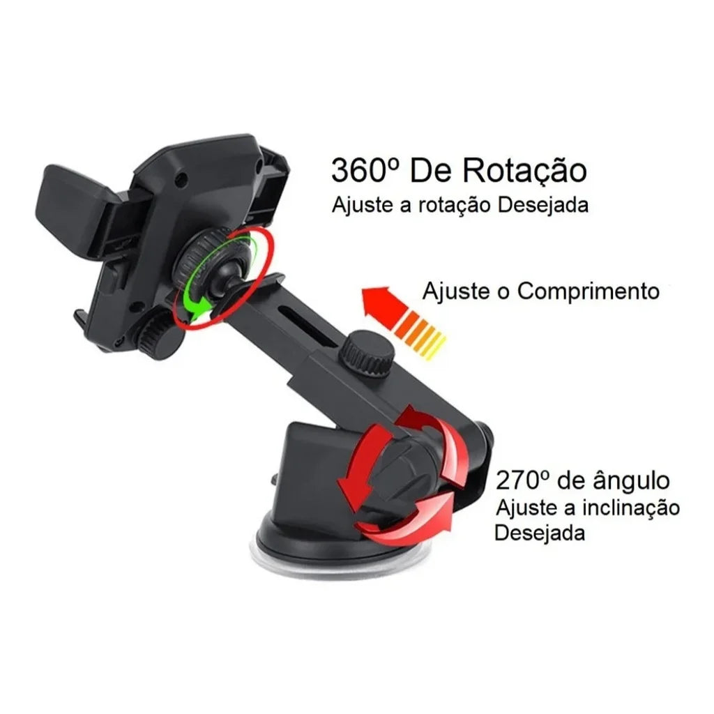 Suporte Veicular GPS para Celular com Trava Automática