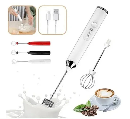 Mini Mixer Elétrico Recarregável USB 3 Velocidades