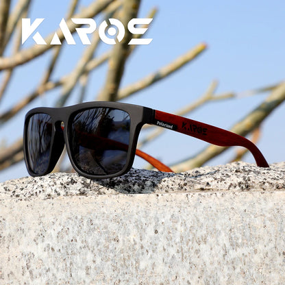 Óculos de Sol Polarizados KAROS Unissex – Antirreflexo para Direção, Esportes ao Ar Livre, Pesca, Ciclismo e Praia com Proteção UV400
