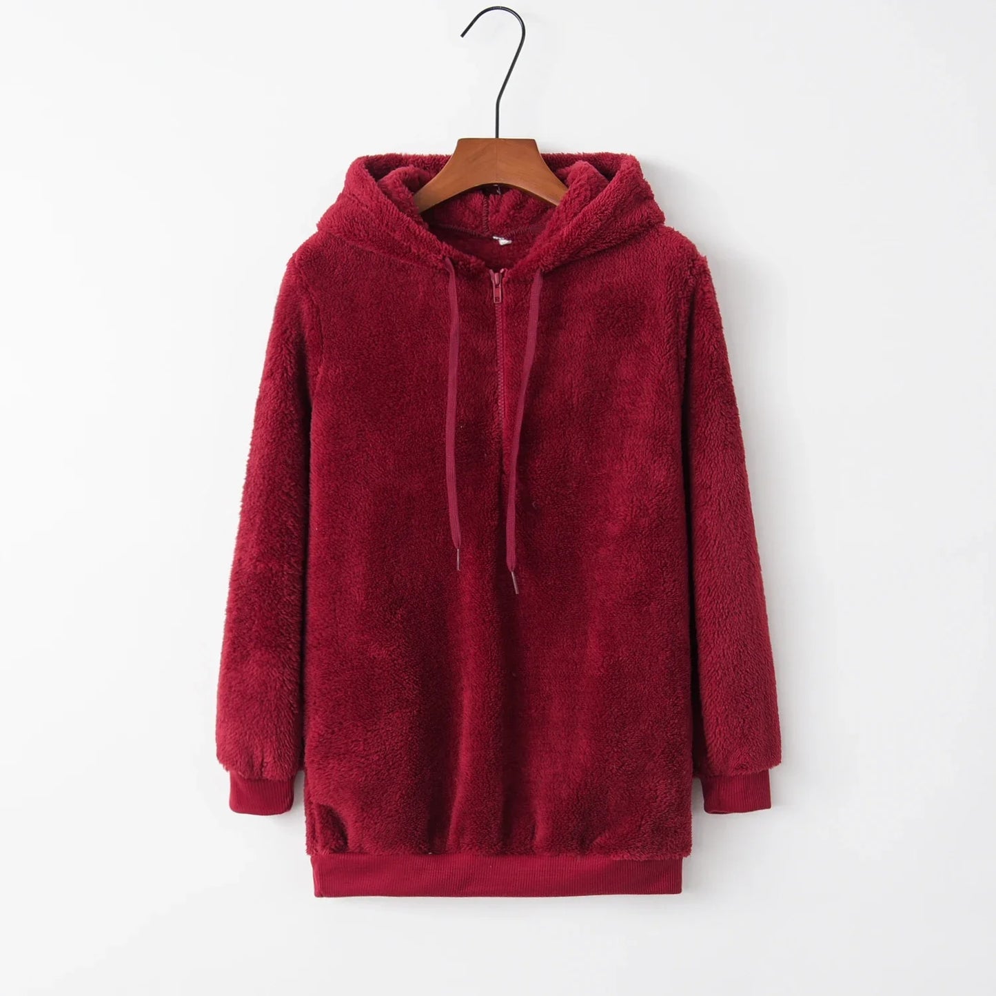 Suéter Feminino de Manga Longa com Capuz – Casaco Monocromático Fashion para Looks Modernos e Elegantes