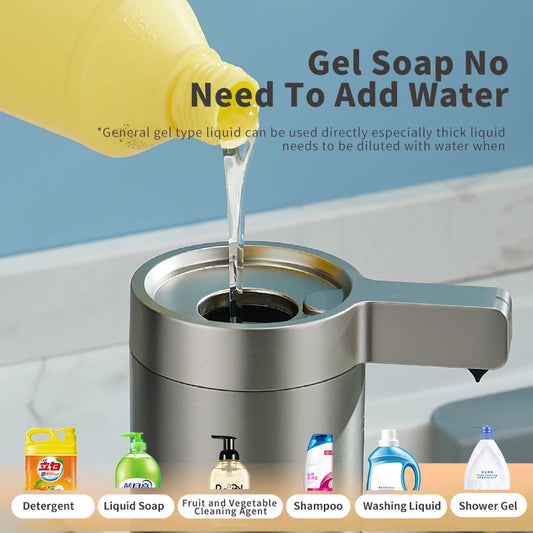 Dispenser Automático de Sabonete com Sensor – 270ml em Aço Inoxidável 304 para Cozinha e Banheiro