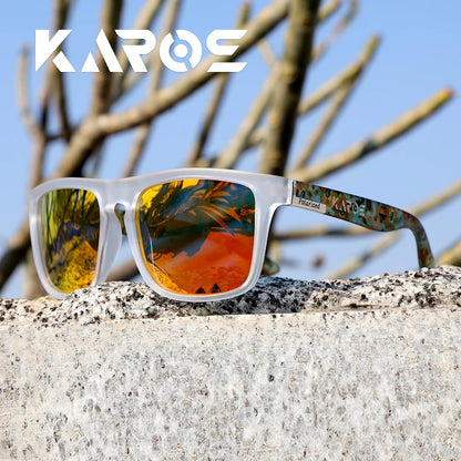 Óculos de Sol Polarizados KAROS Unissex – Antirreflexo para Direção, Esportes ao Ar Livre, Pesca, Ciclismo e Praia com Proteção UV400