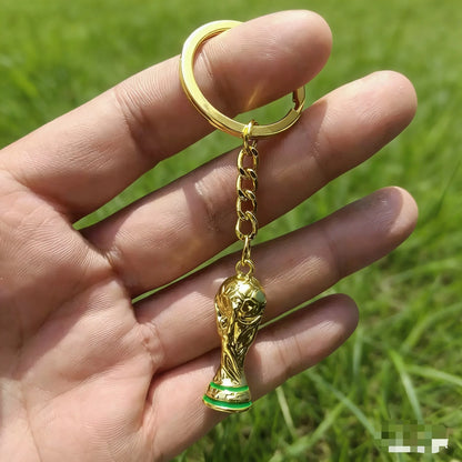 2026 FIFA Trophy Keychain Metal Key Ring Football Fan Souvenir Soccer Collectible Pendant Memorial for Men Sports Fans Gift Idea