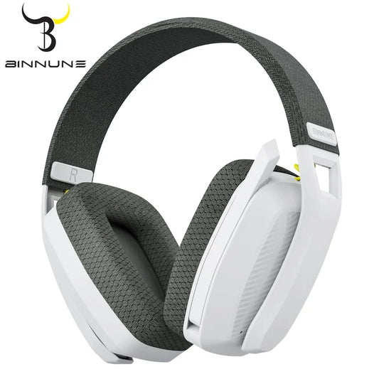 Headset Gamer BINNUNE BW06 Sem Fio 2.4G/Bluetooth com Microfone para PC, PS5, PS4 e Mac