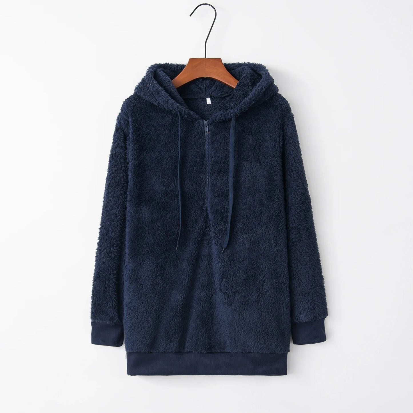 Suéter Feminino de Manga Longa com Capuz – Casaco Monocromático Fashion para Looks Modernos e Elegantes