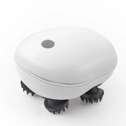 Massageador Elétrico de Couro Cabeludo com 4 Cabeças Rotativas