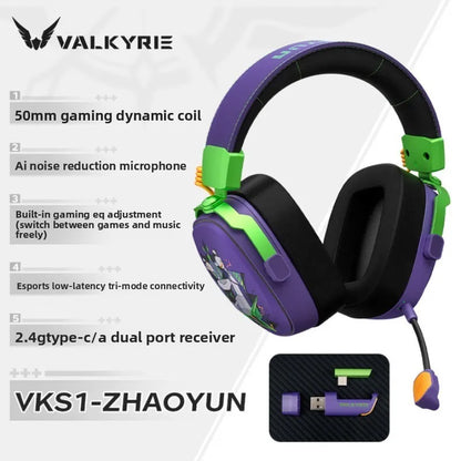 Headset Gamer VALKYRIE VK S1 Sem Fio RGB
