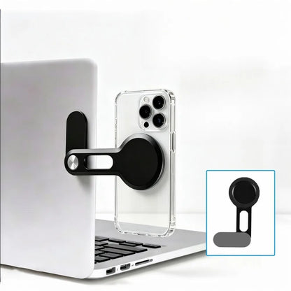 Suporte Magnético Ultrafino para Celular e Notebook em Alumínio Dobrável