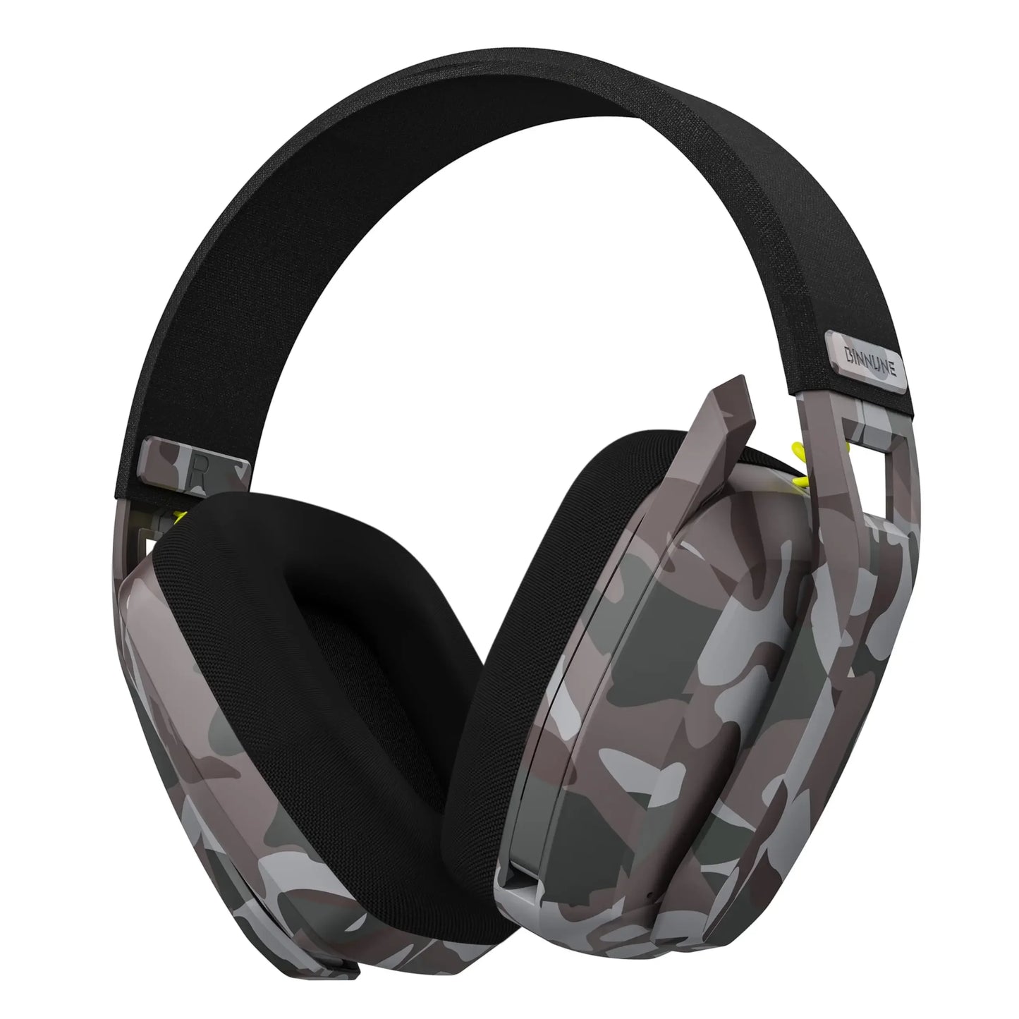 Headset Gamer BINNUNE BW06 Sem Fio 2.4G/Bluetooth com Microfone para PC, PS5, PS4 e Mac