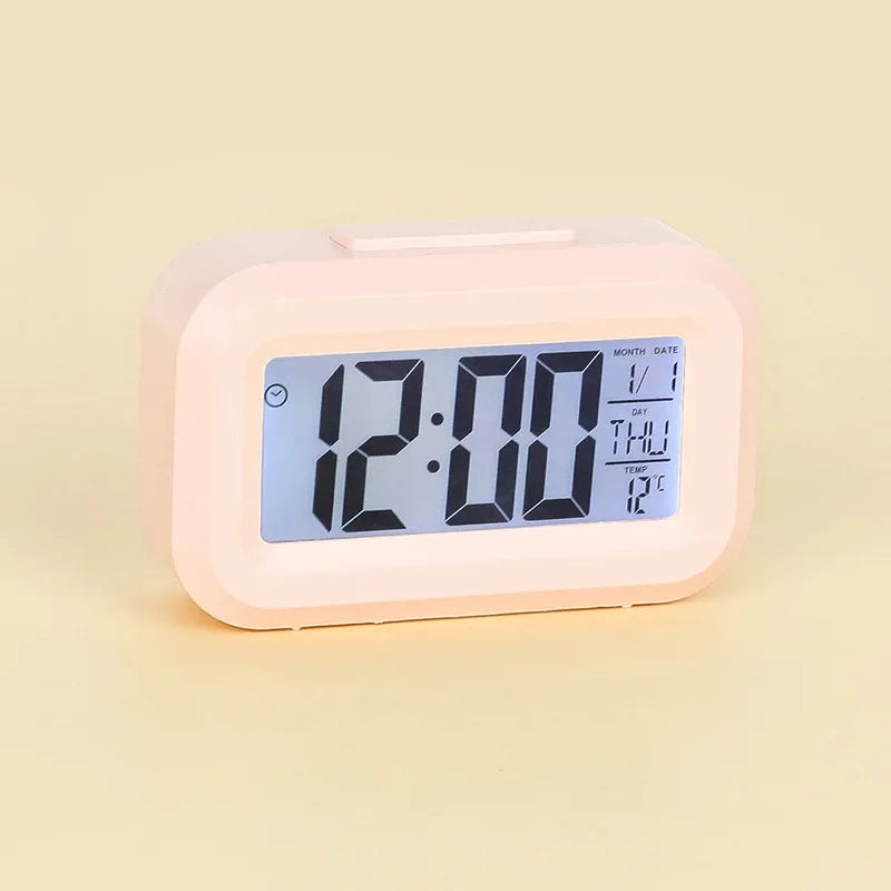 Relógio Digital LED Multifuncional para Mesa com Despertador e Calendário