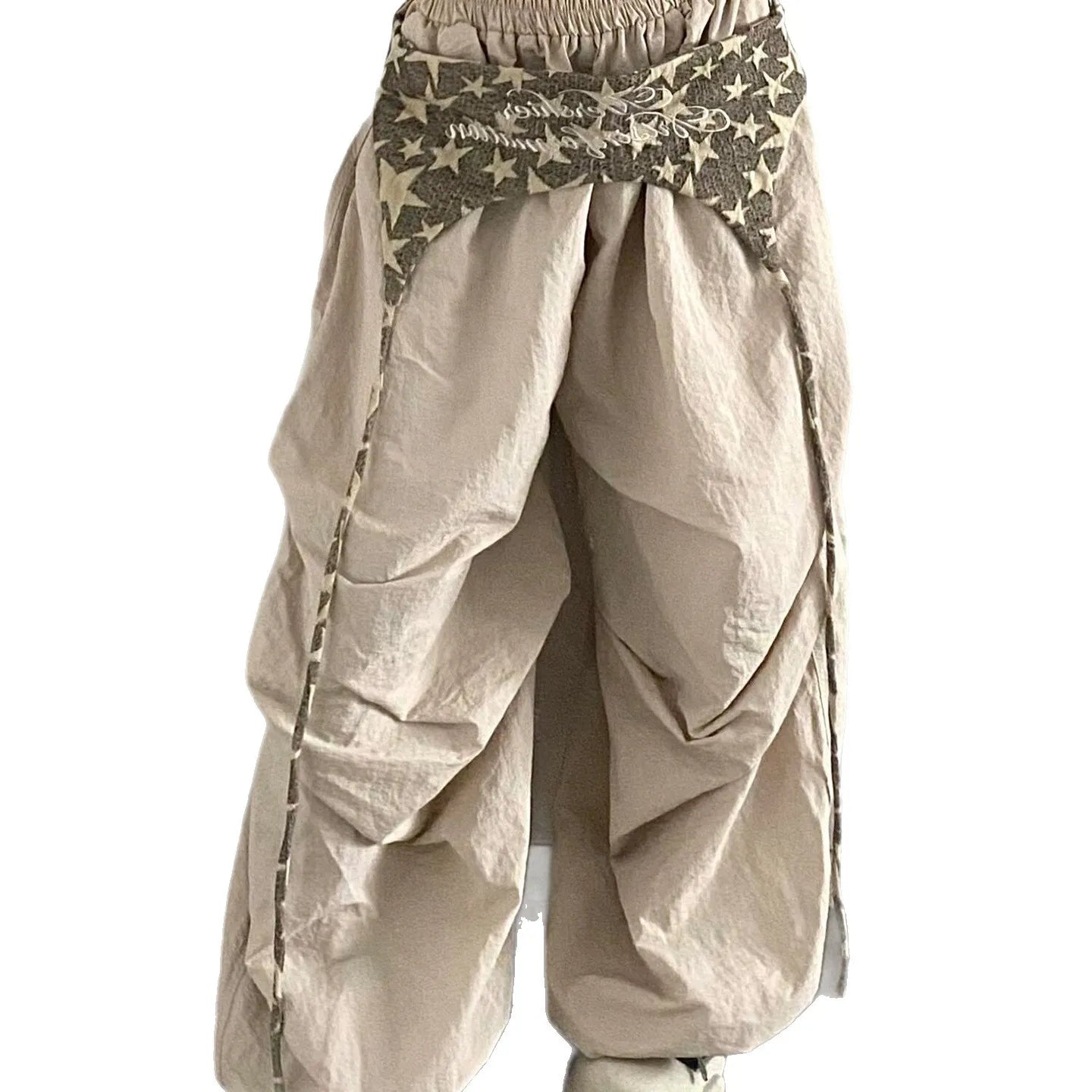 Calça Feminina Cargo Designer – Modelo Leve de Verão com Secagem Rápida, Corte Baggy e Perna Larga Estilo Streetwear para Dança Jazz
