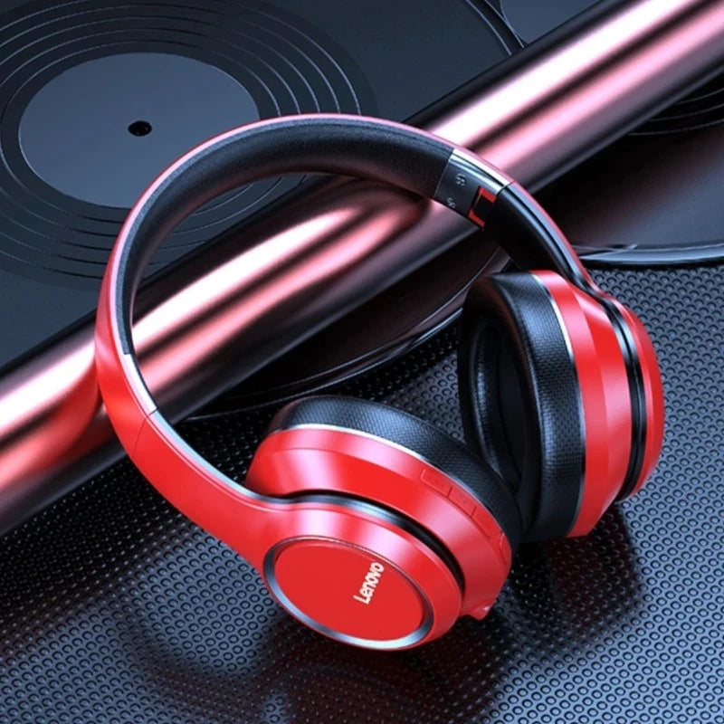 Headphone Lenovo HD200 Bluetooth Dobrável com ANC, HiFi e Som Gamer