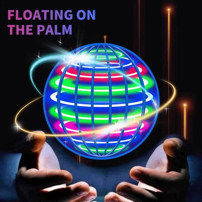 Auto Spinning LED UFO Flying Ball Floating Magic Flying Orb Outdoor Sports Toy Children Birthday Gift