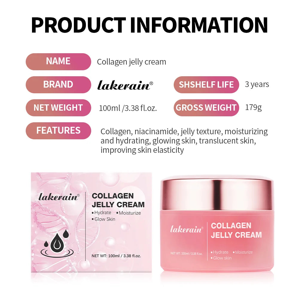 Creme Facial de Colágeno 100ml com Niacinamida Hidratante e Firmador