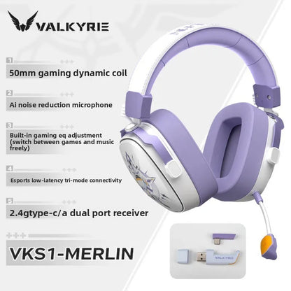 Headset Gamer VALKYRIE VK S1 Sem Fio RGB