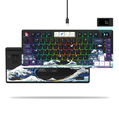Teclado Mecânico Gamer com Tela OLED e RGB