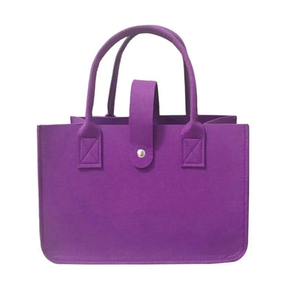 Bolsa Maternidade Feminina Grande Capacidade – Bolsa de Ombro em Feltro com Design Casual e Alça Transversal