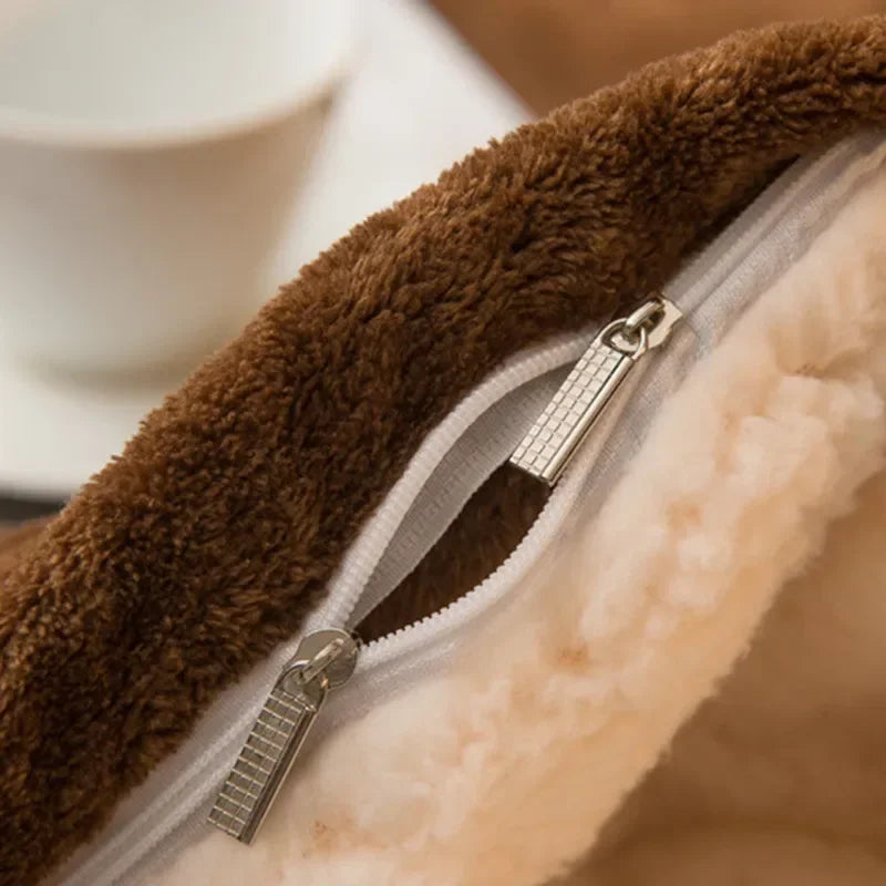 Manta de Lã Quente para Inverno – Cobertor Dupla Face para Cama de Casal, Acampamento e Decoração