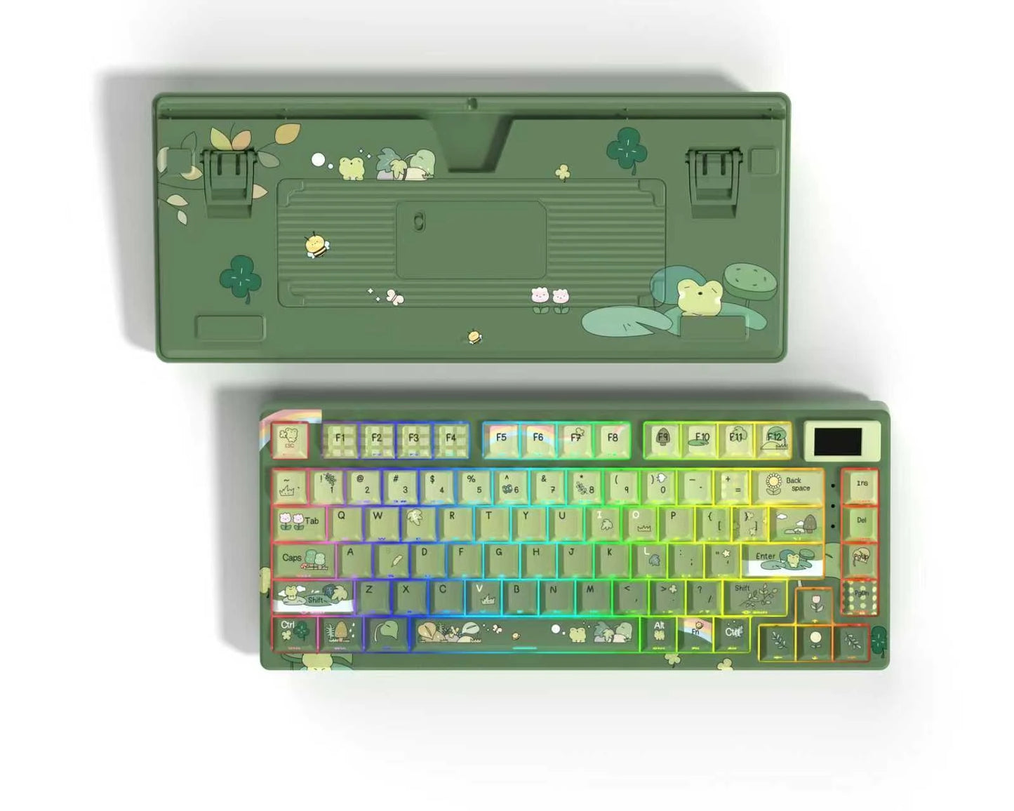 Teclado Mecânico Gamer com Tela OLED e RGB