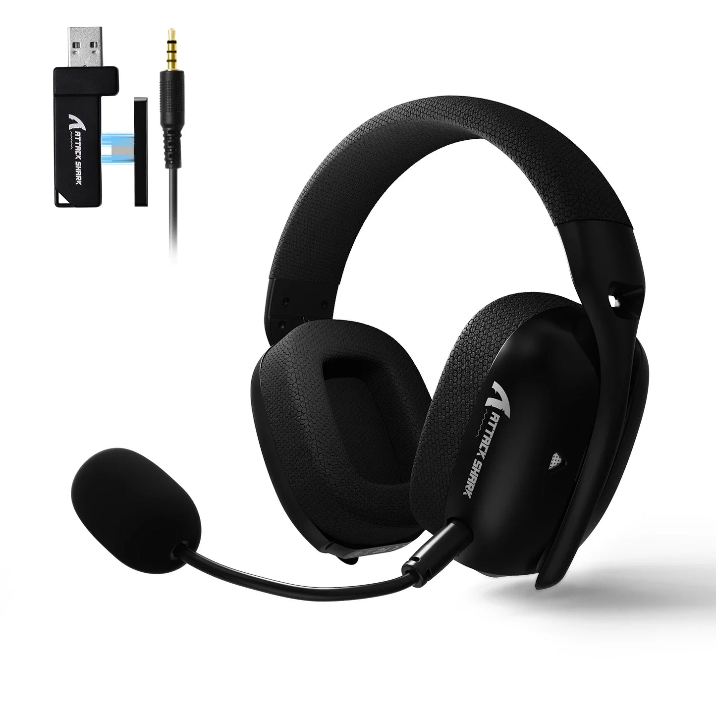 Headset Gamer ATTACK SHARK L80PRO Sem Fio 2.4G/Bluetooth para PC, PS5, Switch e Xbox