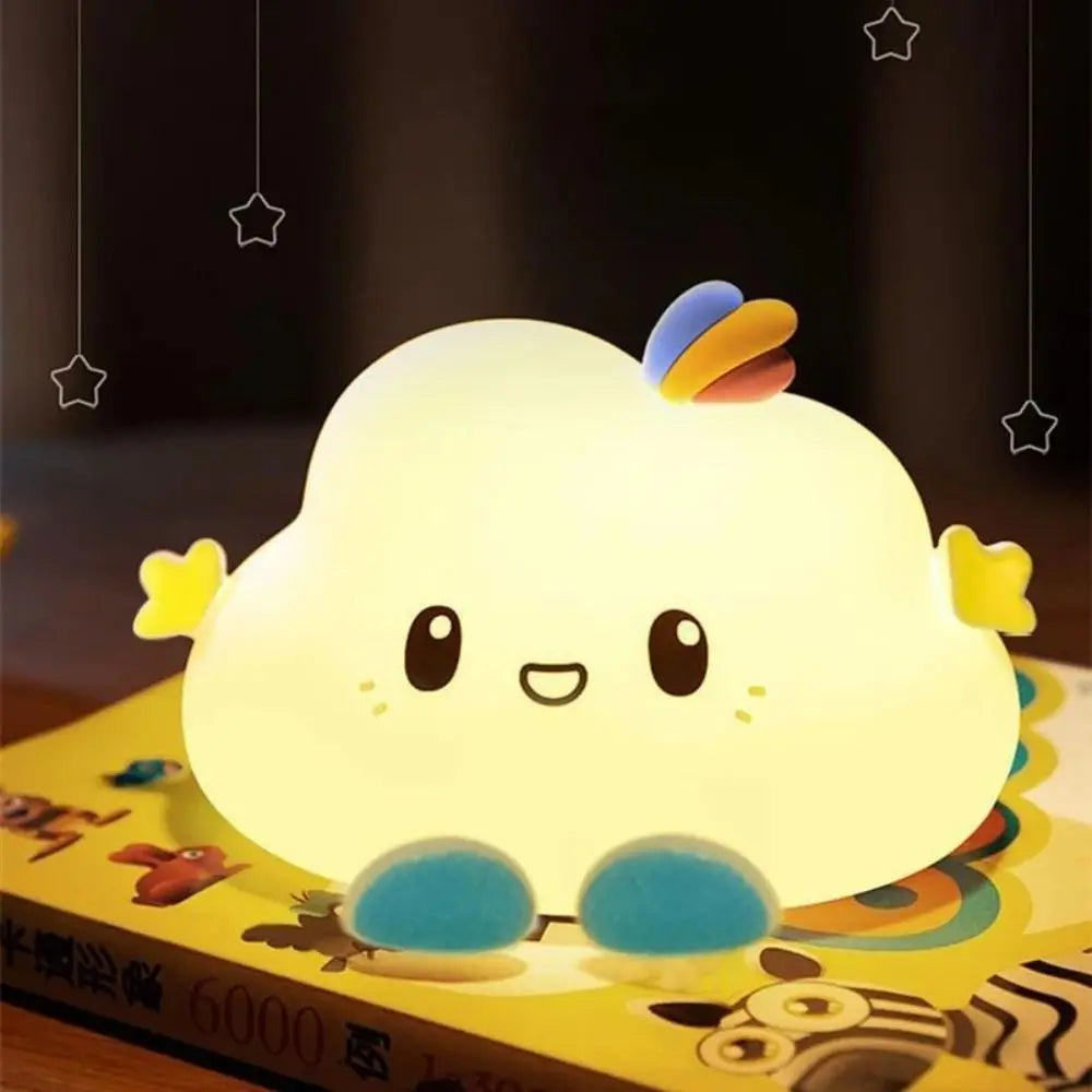 Cute Cloud Night Light Home Decoration Cartoon Creative Table Lamp Portable Mini Bedside Lamp Children Baby