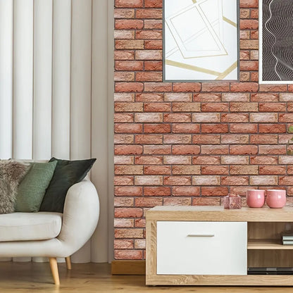Kit com 10 Adesivos de Parede 3D em PVC Autoadesivos para Decoração