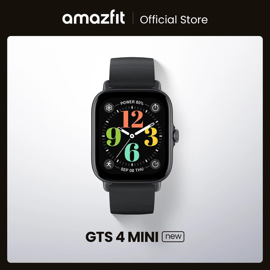 Amazfit GTS 4 Mini Smartwatch com Alexa e 150 Modos Esportivos