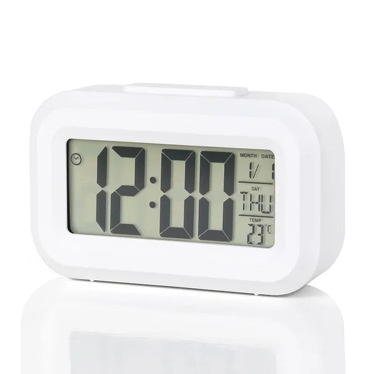 Relógio Digital LED Multifuncional para Mesa com Despertador e Calendário