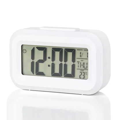Relógio Digital LED Multifuncional para Mesa com Despertador e Calendário