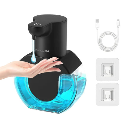 Dispenser Automático Inteligente de Sabonete com Sensor – 420ml, Recarregável via USB e com Luz de Display