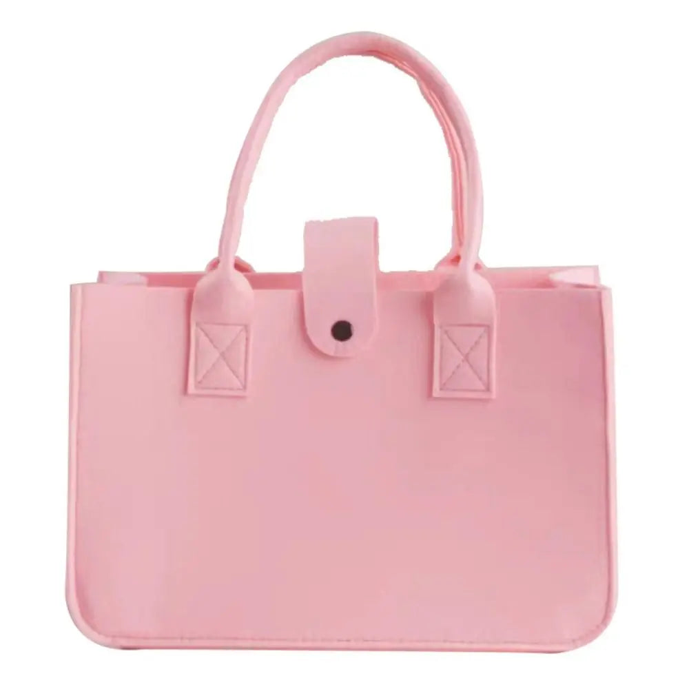 Bolsa Maternidade Feminina Grande Capacidade – Bolsa de Ombro em Feltro com Design Casual e Alça Transversal