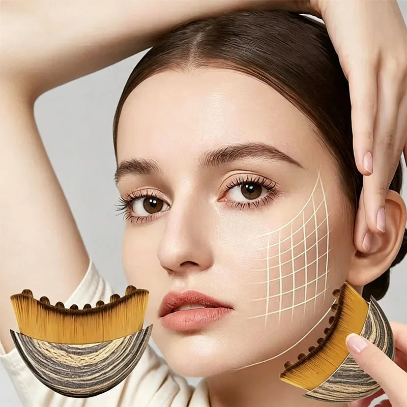 Escova Facial de Drenagem Linfática e Contorno Facial