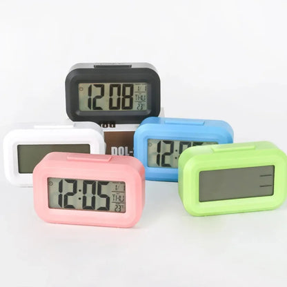 Relógio Digital LED Multifuncional para Mesa com Despertador e Calendário