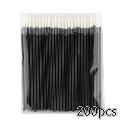 Kit 100/200 Pincéis Descartáveis para Maquiagem e Nail Art