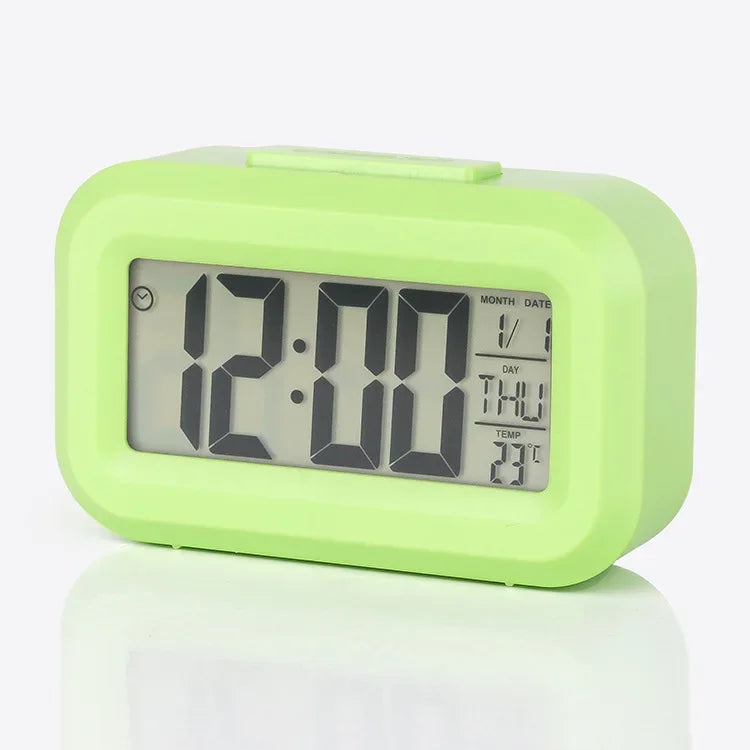 Relógio Digital LED Multifuncional para Mesa com Despertador e Calendário