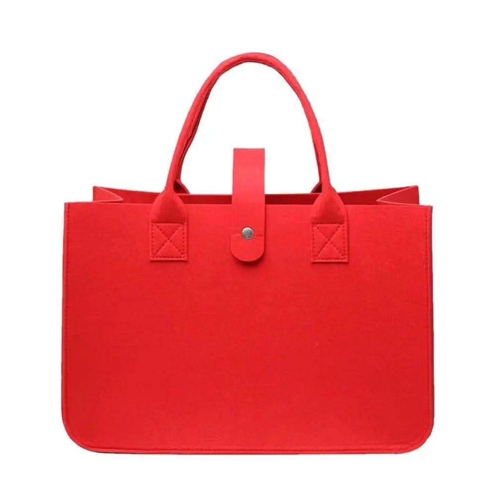 Bolsa Maternidade Feminina Grande Capacidade – Bolsa de Ombro em Feltro com Design Casual e Alça Transversal
