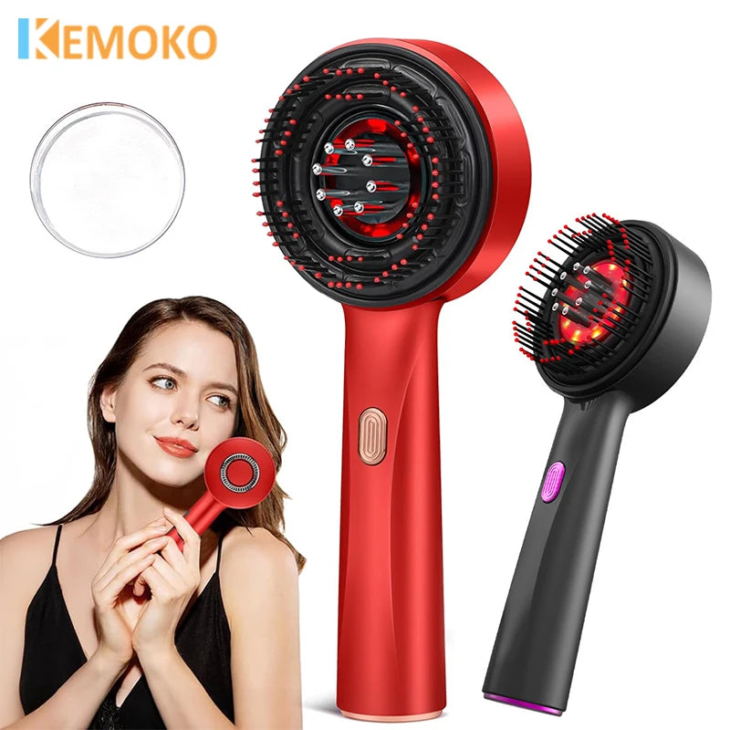 Pente Massageador de Couro Cabeludo com Luz Vermelha XMSJ