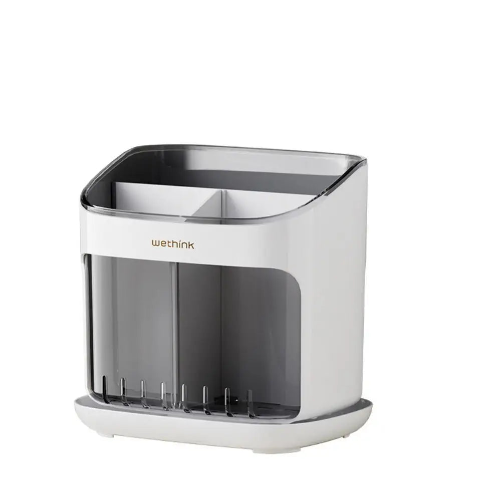 Porta Hashis e Utensílios de Cozinha com Bandeja de Drenagem Removível