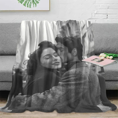 Manta Personalizada com Foto DIY – Cobertor Flanelado Macio e Quente para Presentear Pessoas Especiais