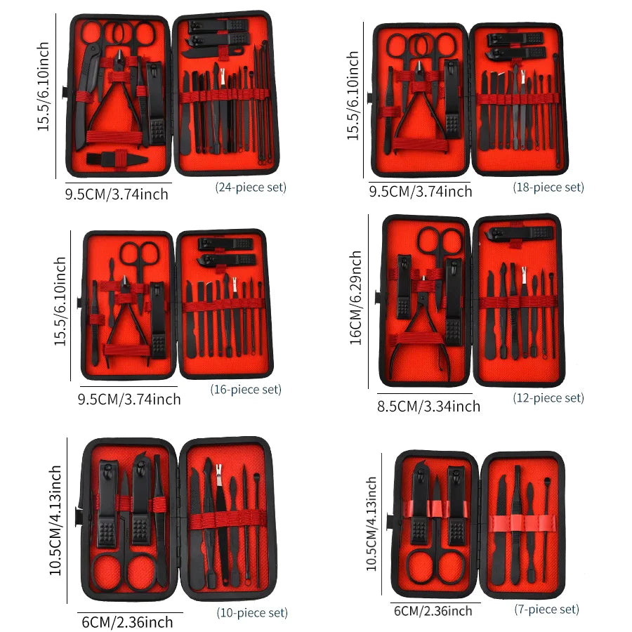 Kit de Cortadores de Unhas e Ferramentas de Manicure