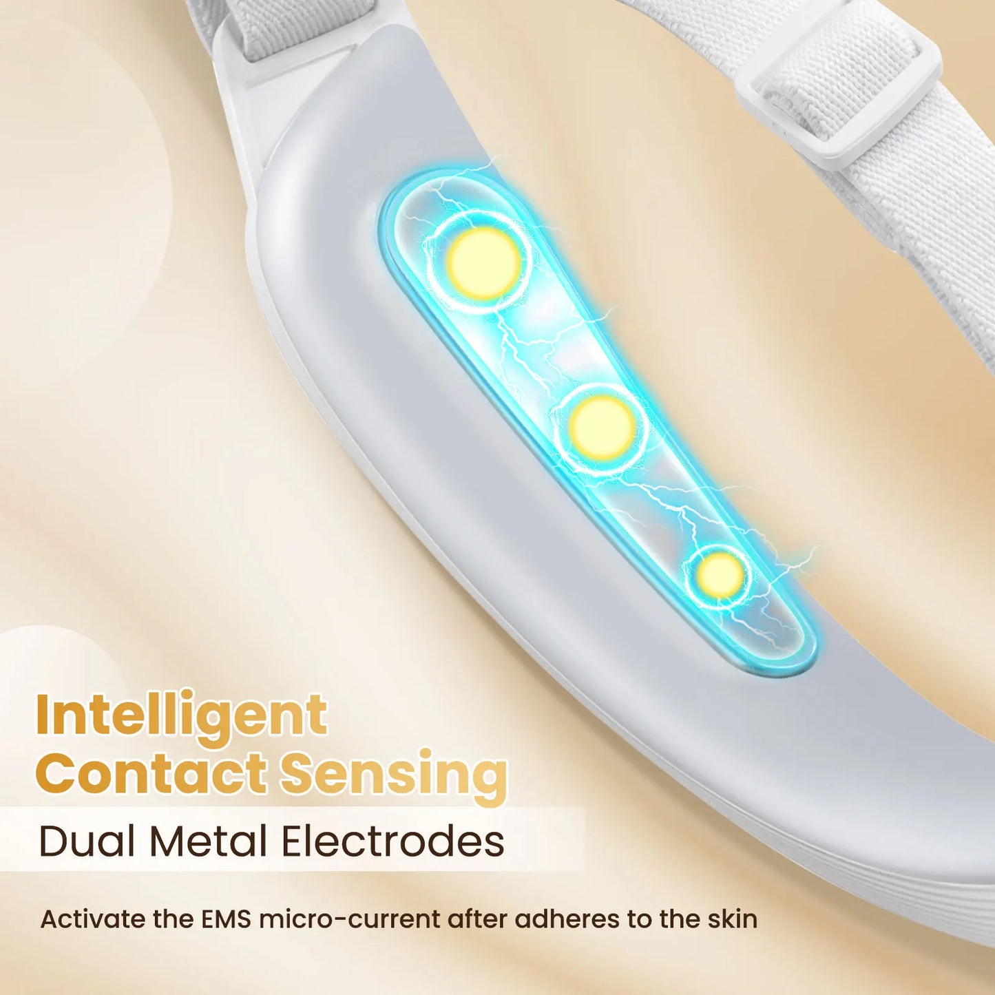 Massageador Facial EMS V-Face com 6 Modos e 8 Níveis para Lifting