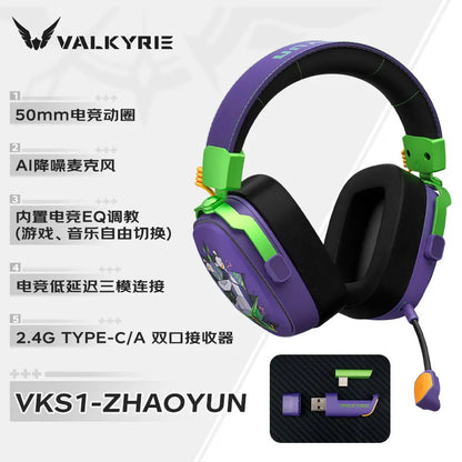 Headset Gamer VALKYRIE VK S1 Sem Fio RGB
