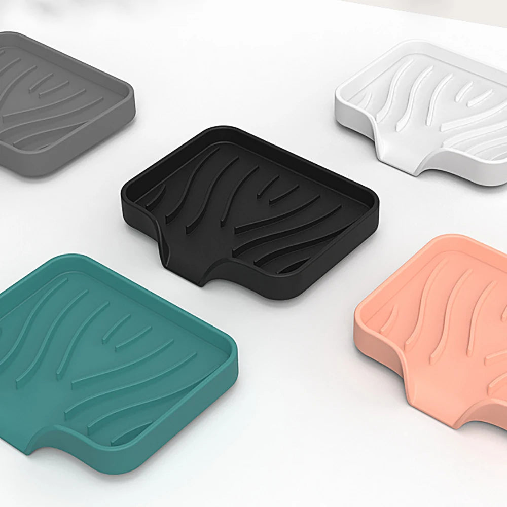 Porta Sabonete de Silicone com Drenagem Automática para Pia e Cozinhaanizer for Dish Soap Dispenser