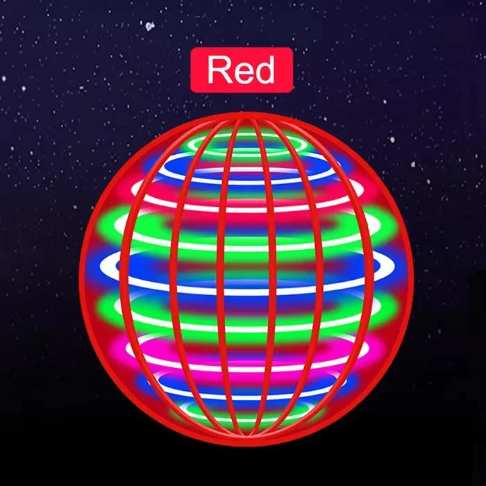 Auto Spinning LED UFO Flying Ball Floating Magic Flying Orb Outdoor Sports Toy Children Birthday Gift