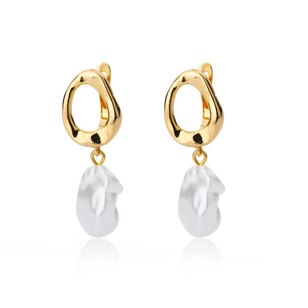 Brincos Luxuosos de Estrela para Mulheres – Argolas Minimalistas em Aço Inoxidável, Joias Y2K 2025