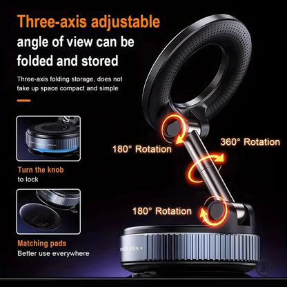 Suporte Magnético Dobrável 360° para Celular com Ímã Forted