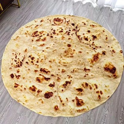 Manta Flanelada com Estampa de Pizza – Cobertor Macio, Quente e Aconchegante para Sofá, Cama e Cochilo