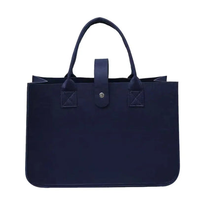 Bolsa Maternidade Feminina Grande Capacidade – Bolsa de Ombro em Feltro com Design Casual e Alça Transversal